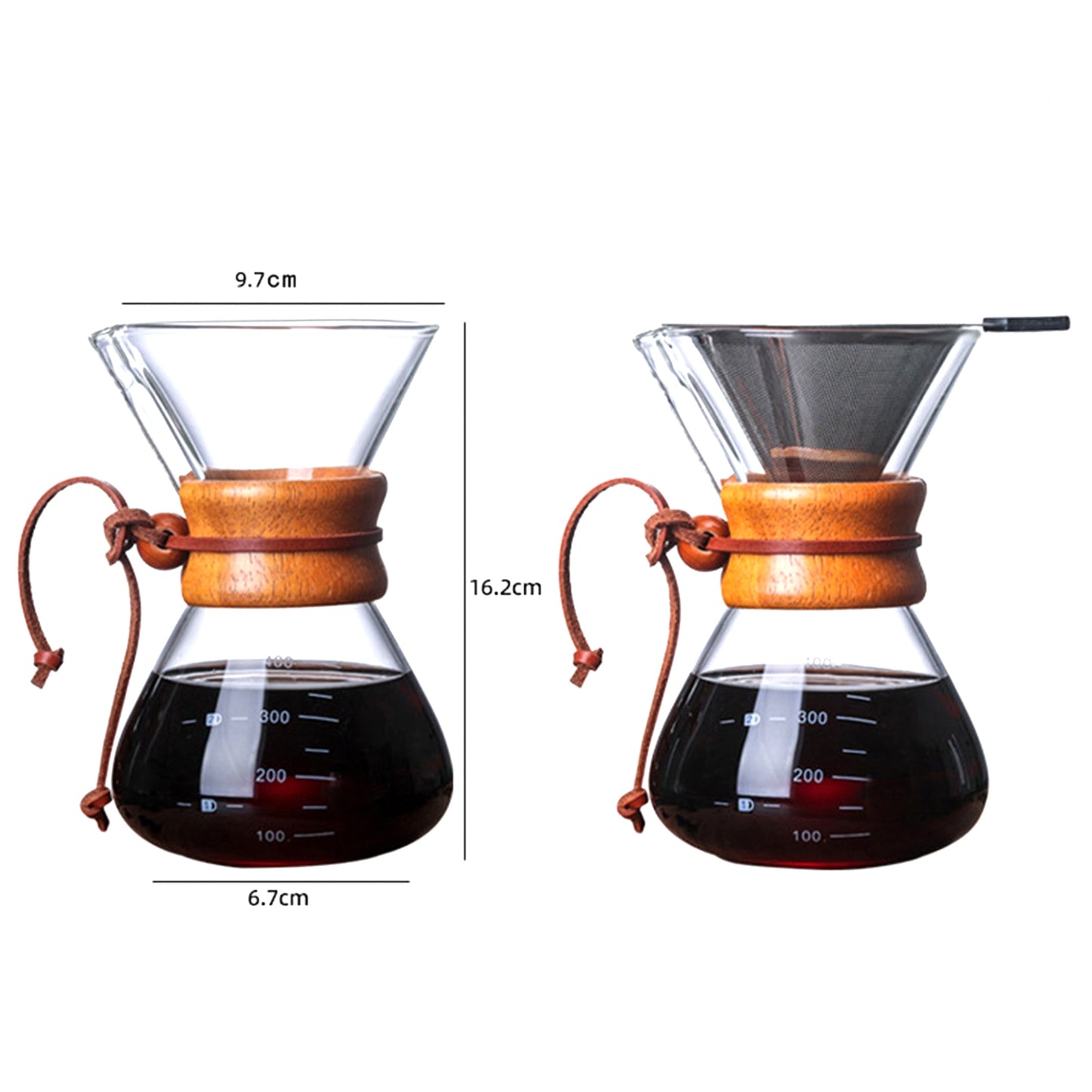 Elevate Your Coffee Experience with the Glass Kettle & Steel Filter Brewer